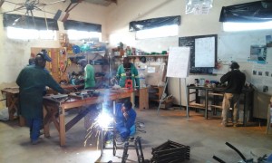 Training in the fabrication of Rope pumps